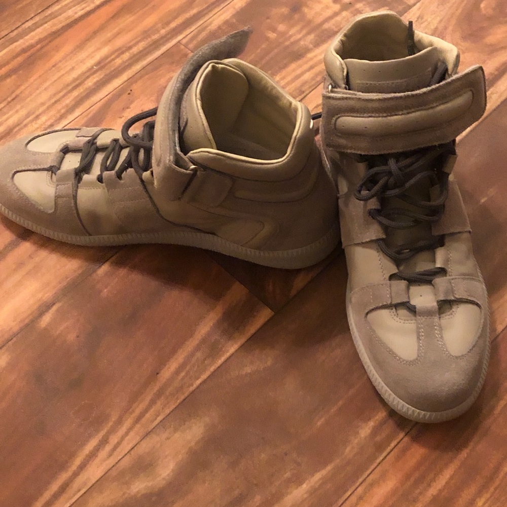 maison margiela high top sneakers